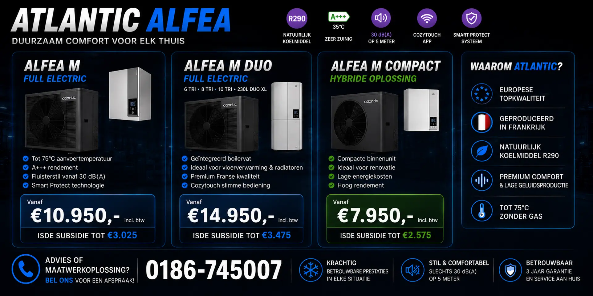 Atlantic Alfea warmtepompen